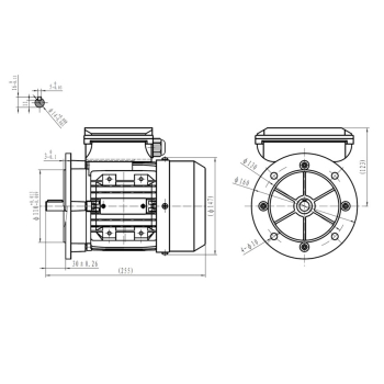 Silnik elektryczny jednofazowy 0,55kW 2800 obr/min. 71B5